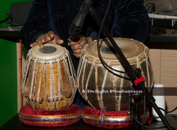 Khasbu Alam plays tabla