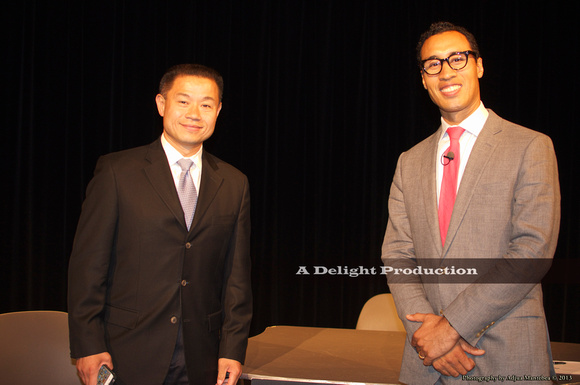 Mayoral Candidate John Liu and Kweli Washington